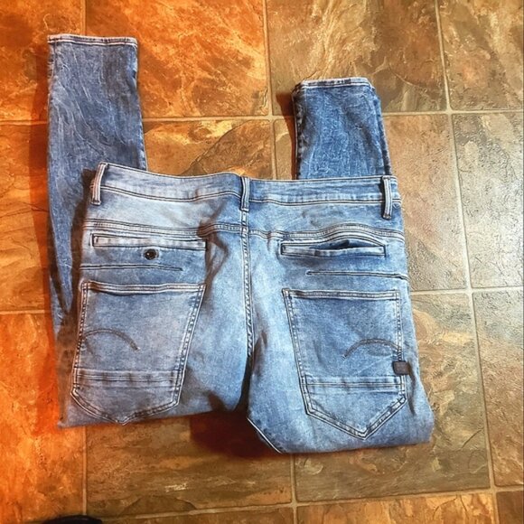 - G STAR RAW 3D 9 POCKET SKINNY JEANS 36X32 - Picture 2 of 4